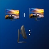 Philips 34E1C5600HE, LED-skærm Sort