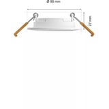 Philips Hue Hue White & Color Ambiance Slim indbygningsspot, LED lys Hvid