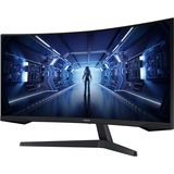 G55T computerskærm 86,4 cm (34") 3440 x 1440 pixel UltraWide Quad HD LED Sort, Gaming Skærm