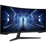 Samsung G55T computerskærm 86,4 cm (34") 3440 x 1440 pixel UltraWide Quad HD LED Sort, Gaming Skærm Sort, 86,4 cm (34"), 3440 x 1440 pixel, UltraWide Quad HD, LED, Sort