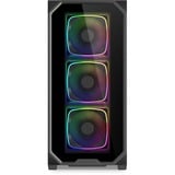 Sharkoon AK5G RGB, Towerkabinet Sort