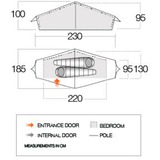 Vango Tunnel telt Starav 200 Grøn/Gul