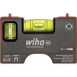 Wiha Mini-vaterpas Pocket 8 cm grå/Rød