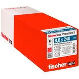fischer Træskrue PowerFast II 8,0x240 trappet forsænket TX 