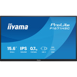 iiyama ProLite P1671HSC-B1 computerskærm 39,6 cm (15.6") 1920 x 1080 pixel Fuld HD LED Sort, LED-skærm Sort (mat), 39,6 cm (15.6"), 1920 x 1080 pixel, Fuld HD, LED, 3 ms, Sort