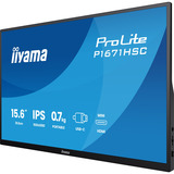 iiyama ProLite P1671HSC-B1 computerskærm 39,6 cm (15.6") 1920 x 1080 pixel Fuld HD LED Sort, LED-skærm Sort (mat), 39,6 cm (15.6"), 1920 x 1080 pixel, Fuld HD, LED, 3 ms, Sort