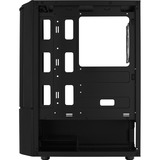 Aerocool Quantum Mesh Midi Tower Sort, Towerkabinet Sort/grå, Midi Tower, PC, Sort, ATX, micro ATX, Mini-ITX, Acrylonitrilbutadienstyren, SPCC, Stål, Spil