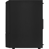 Aerocool Quantum Mesh Midi Tower Sort, Towerkabinet Sort/grå, Midi Tower, PC, Sort, ATX, micro ATX, Mini-ITX, Acrylonitrilbutadienstyren, SPCC, Stål, Spil