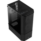 Aerocool Quantum Mesh Midi Tower Sort, Towerkabinet Sort/grå, Midi Tower, PC, Sort, ATX, micro ATX, Mini-ITX, Acrylonitrilbutadienstyren, SPCC, Stål, Spil