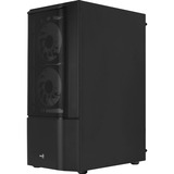 Aerocool Quantum Mesh Midi Tower Sort, Towerkabinet Sort/grå, Midi Tower, PC, Sort, ATX, micro ATX, Mini-ITX, Acrylonitrilbutadienstyren, SPCC, Stål, Spil