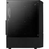 Aerocool Quantum Mesh Midi Tower Sort, Towerkabinet Sort/grå, Midi Tower, PC, Sort, ATX, micro ATX, Mini-ITX, Acrylonitrilbutadienstyren, SPCC, Stål, Spil