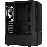 Aerocool Quantum Mesh Midi Tower Sort, Towerkabinet Sort/grå, Midi Tower, PC, Sort, ATX, micro ATX, Mini-ITX, Acrylonitrilbutadienstyren, SPCC, Stål, Spil