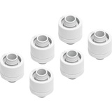 Alphacool Eiszapfen 16/10mm skrueadapter G1/4 - White Sixpack, Forbindelse Hvid