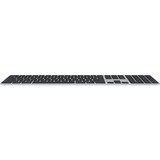 Apple Magic Keyboard tastatur Bluetooth QWERTZ Tysk Sort, Sølv Sølv/Sort, DE-layout, Fuld størrelse (100 %), Bluetooth, QWERTZ, Sort, Sølv