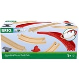 BRIO World Skinnepakke Bjerg og Dal, Tog træ/Rød