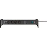 Brennenstuhl 1391020410, Strømskinne Sort/aluminium