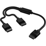 Corsair iCUE LINK Y-kabel, 600mm, lige Sort
