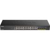 D-Link DGS-1250-28X Administreret L3 Gigabit Ethernet (10/100/1000) Sort, Switch Administreret, L3, Gigabit Ethernet (10/100/1000), Fuld duplex, Stativ-montering