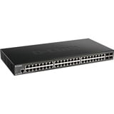 D-Link DGS-1250-52X Administreret L3 Gigabit Ethernet (10/100/1000) Sort, Switch Administreret, L3, Gigabit Ethernet (10/100/1000), Stativ-montering