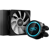 DeepCool GAMMAXX L120 Bundkort Alt-i-en væskekøler 12 cm Sort 1 stk, Vandkøling Alt-i-en væskekøler, 12 cm, 69,34 kubikfod/min., Sort