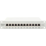 Digitus 10" Patchpanel DN-91612S-EA-G, 12-porte, Cat.6a, Patch Panel grå