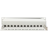 Digitus 10" Patchpanel DN-91612S-EA-G, 12-porte, Cat.6a, Patch Panel grå