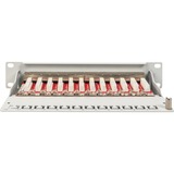 Digitus 10" Patchpanel DN-91612S-EA-G, 12-porte, Cat.6a, Patch Panel grå