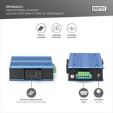 Digitus Industriel mediekonverter 10/100/1000 Base-TX til 1000 Base-FX, Media Converter 