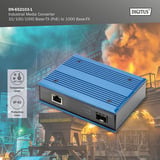 Digitus Industriel mediekonverter 10/100/1000 Base-TX til 1000 Base-FX, Media Converter 