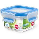 Emsa 508535 enhed til madopbevaring Firkant Container 0,2 L Transparent 1 stk, Boks gennemsigtig/Blå, Container, Firkant, 0,2 L, Transparent, Polypropylen (PP), Termoplastisk elastomer (TPE), Frugter
