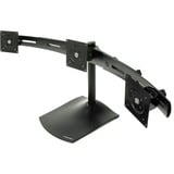 Ergotron DS Series DS100 Triple Monitor Desk Stand 53,3 cm (21") Sort Skrivebord, Skærmbeslag Sølv, 14 kg, 53,3 cm (21"), 75 x 75 mm, 100 x 100 mm, Sort