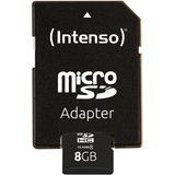 Intenso 3403460 hukommelseskort 8 GB SDHC Klasse 4 8 GB, SDHC, Klasse 4, 20 MB/s, 5 MB/s, Stødresistent, Temperaturbestandigt, Røntgenbestandig