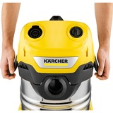 Kärcher WD 4 SV-20, Våd / tør støvsuger Gul/rustfrit stål