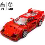 LEGO Speed Champions Ferrari F40-superbil, Bygge legetøj Byggesæt, 9 År, Plast, 318 stk, 340 g