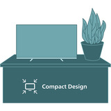Philips 24PHS6050/12, LED-tv Sort