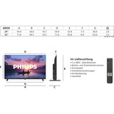 Philips 24PHS6050/12, LED-tv Sort