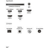 Philips 24PHS6050/12, LED-tv Sort