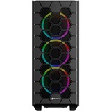 Sharkoon RGB HEX, Towerkabinet Sort