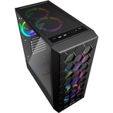 Sharkoon RGB HEX, Towerkabinet Sort
