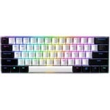 Sharkoon SGK50 S4 tastatur USB QWERTY US engelsk Hvid, Gaming-tastatur Hvid/Sort, Amerikansk layout, Kalih brun, 60%, USB, QWERTY, RGB LED, Hvid