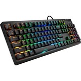 Sharkoon SKILLER SGK30 tastatur USB QWERTY US engelsk Sort, Gaming-tastatur Sort, Amerikansk layout, Huano Red, Fuld størrelse (100 %), USB, Mekanisk, QWERTY, RGB LED, Sort