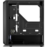 Sharkoon TK5M RGB ATX Desktop Sort, Towerkabinet Sort, Desktop, PC, Sort, ATX, micro ATX, Mini-ITX, Metal, Plast, Hærdet glas, Flere