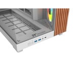 Thermaltake CA-11E-00M6WN-WS, Towerkabinet Hvid/træ