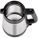 Unold 18715 elkedel 1,5 L 1800 W Sort, Rustfrit stål rustfrit stål/Sort, 1,5 L, 1800 W, Sort, Rustfrit stål, Plast, Rustfrit stål, Vandmåler, Ledningsfri