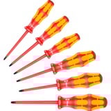 Wera 167 i/6 Skruetrækkersæt Kraftform Plus Serie 100, VDE Rød/Gul