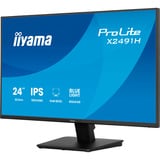 iiyama ProLite X2491H-B1, LED-skærm Sort (mat)