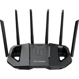 ASUS TUF Gaming BE6500 (TUF-BE6500) trådløs router 2.5 Gigabit Ethernet Dual-band (2,4 GHz / 5 GHz) Sort, Mesh router Sort, Wi-Fi 7 (802.11be), Dual-band (2,4 GHz / 5 GHz), Ethernet LAN, Sort, Bordplade router