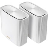 ASUS ZenWiFi AX (XT9) AX7800 2er Set Weiß Tri-band (2,4 GHz / 5 GHz / 5 GHz) Wi-Fi 6 (802.11ax) Hvid 4 Intern, Mesh router Hvid, Hvid, Intern, Mesh-system, Strøm, 264,77 m², Tri-band (2,4 GHz / 5 GHz / 5 GHz)