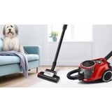 Bosch BGC41PET, Gulv støvsuger Rød/Sort