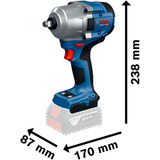 Bosch GDS 18V-780, 06019P4000, Schlagskruemaskine Blå